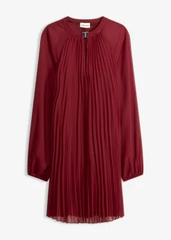 Mujer bonprix bonprix Minivestido de gasa fina con plisado