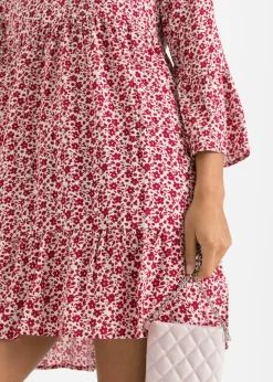 Mujer bonprix bonprix Minivestido de viscosa fluida con volantes