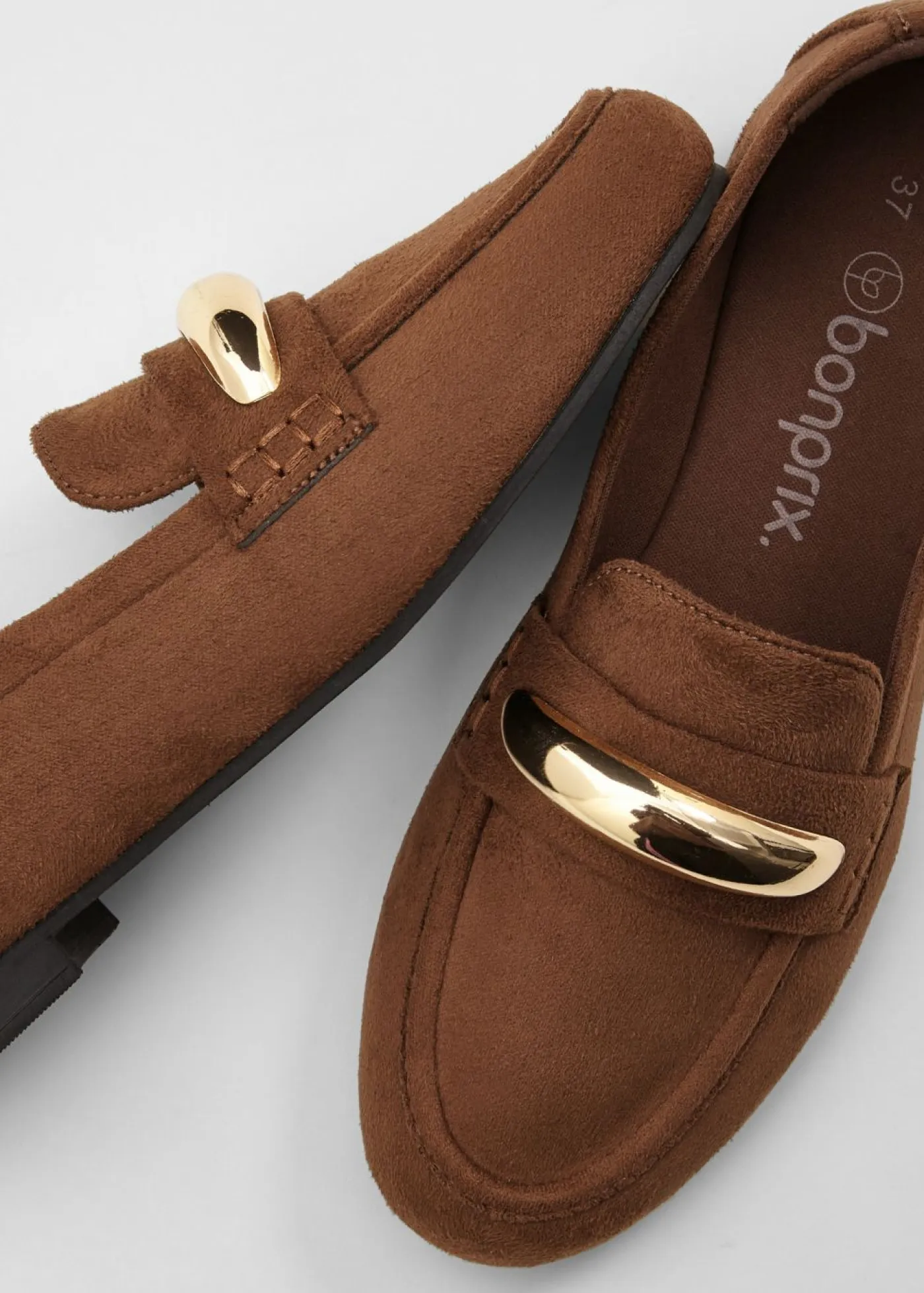 Mujer bonprix bonprix Mocasines con detalles metalizados