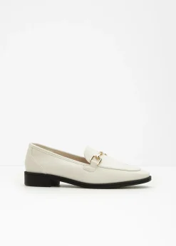bonprix bonprix Mocasines|Zapatos Primavera-Verano>Mocasines con hebilla blanco perla