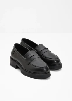 bonprix bonprix Mocasines|Zapatos Primavera-Verano>Mocasín de piel Negro