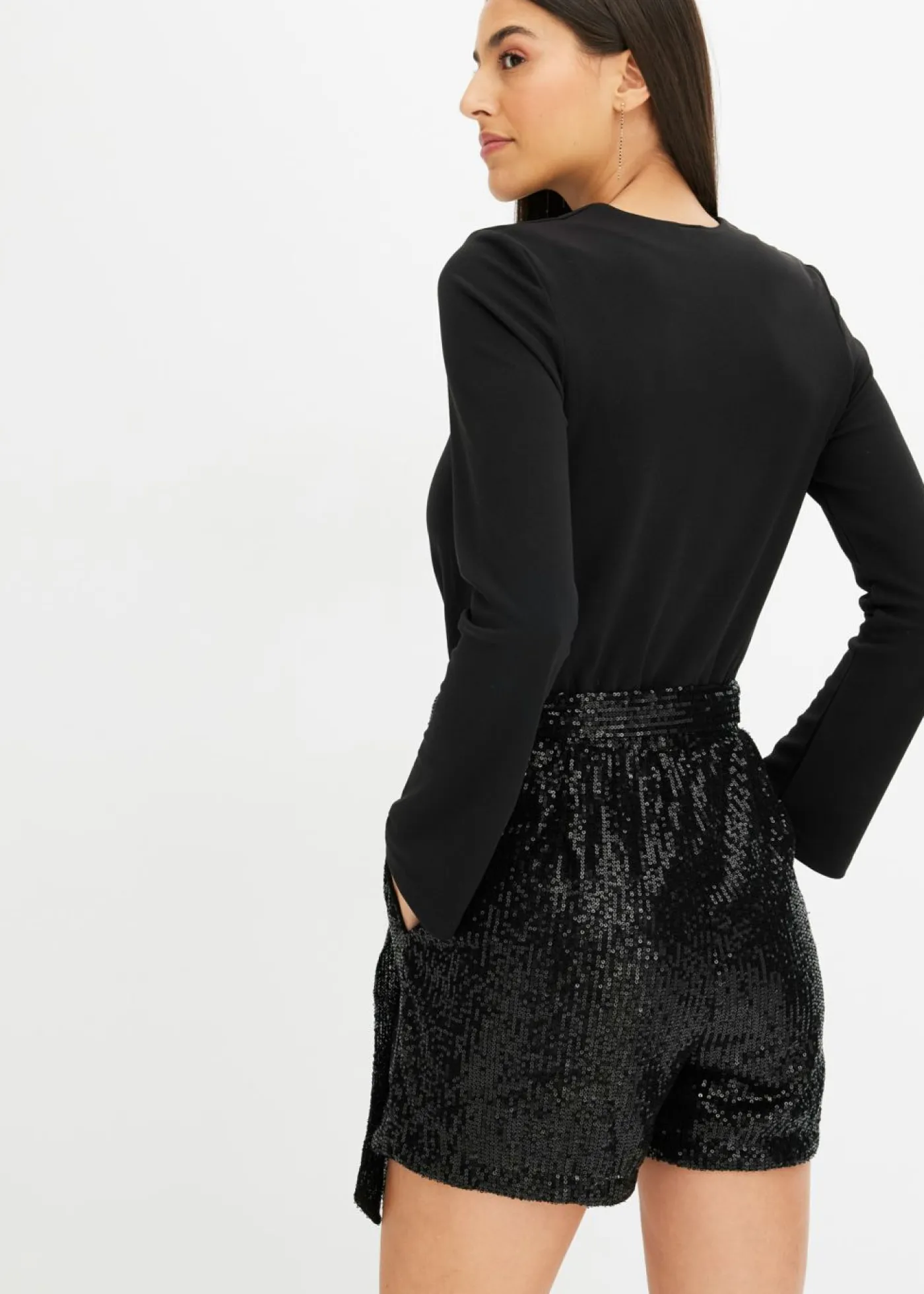 Mujer bonprix bonprix Mono con lentejuelas