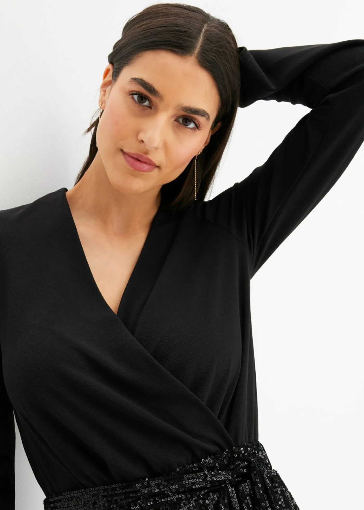 Mujer bonprix bonprix Mono con lentejuelas