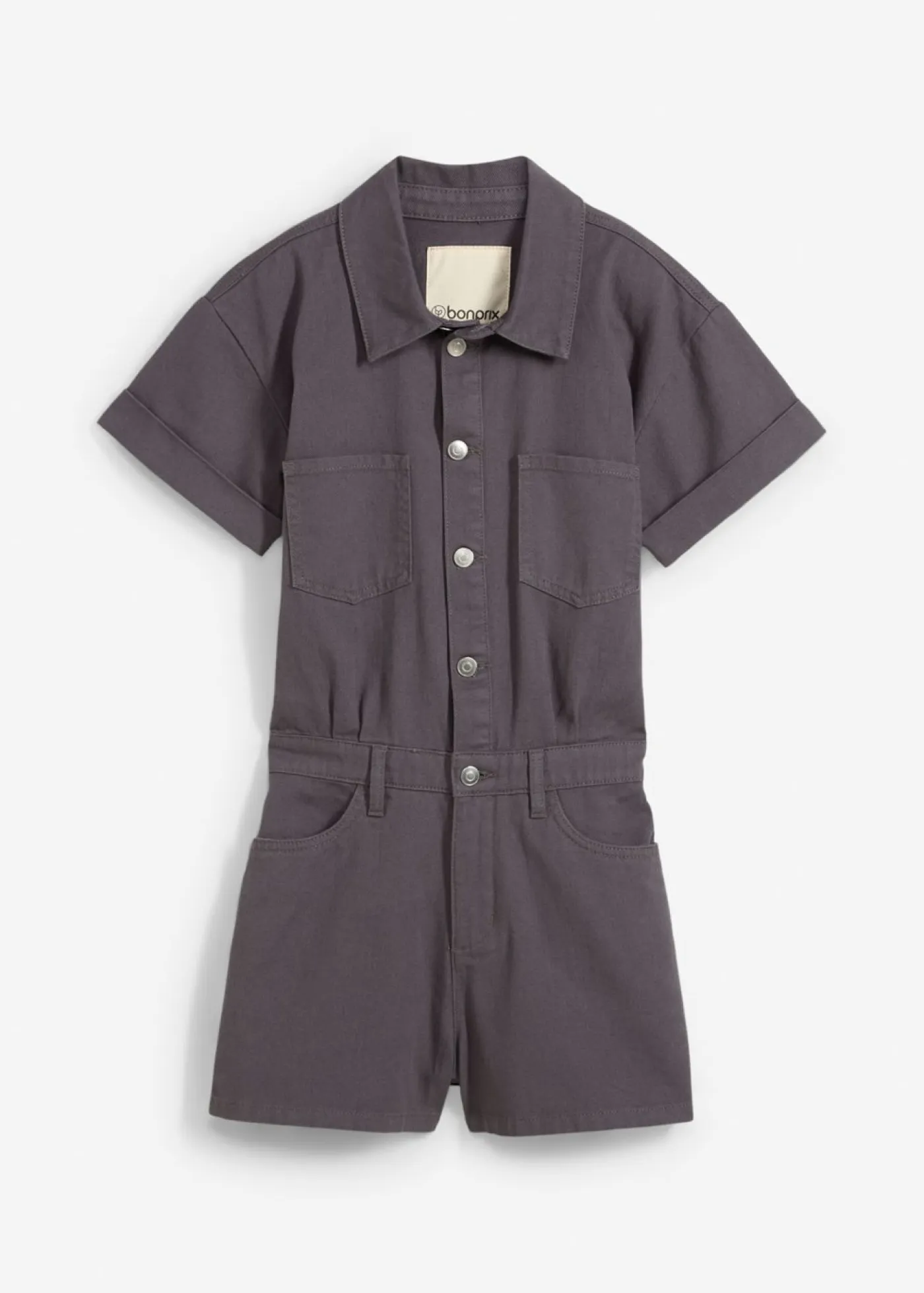 Mujer bonprix bonprix Mono corto de algodón puro