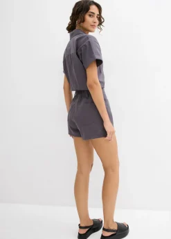Mujer bonprix bonprix Mono corto de algodón puro