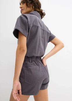 Mujer bonprix bonprix Mono corto de algodón puro