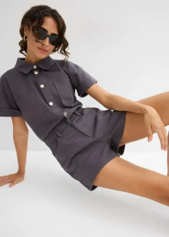 Mujer bonprix bonprix Mono corto de algodón puro