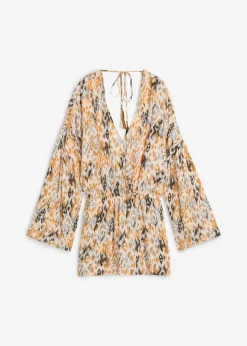 bonprix bonprix Monos>Mono corto de viscosa fluida Blanco