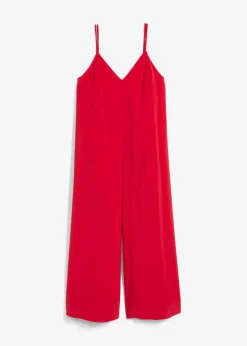 bonprix bonprix Esenciales|Monos>Mono de mezcla de viscosa con tirantes ajustables Rojo salsa