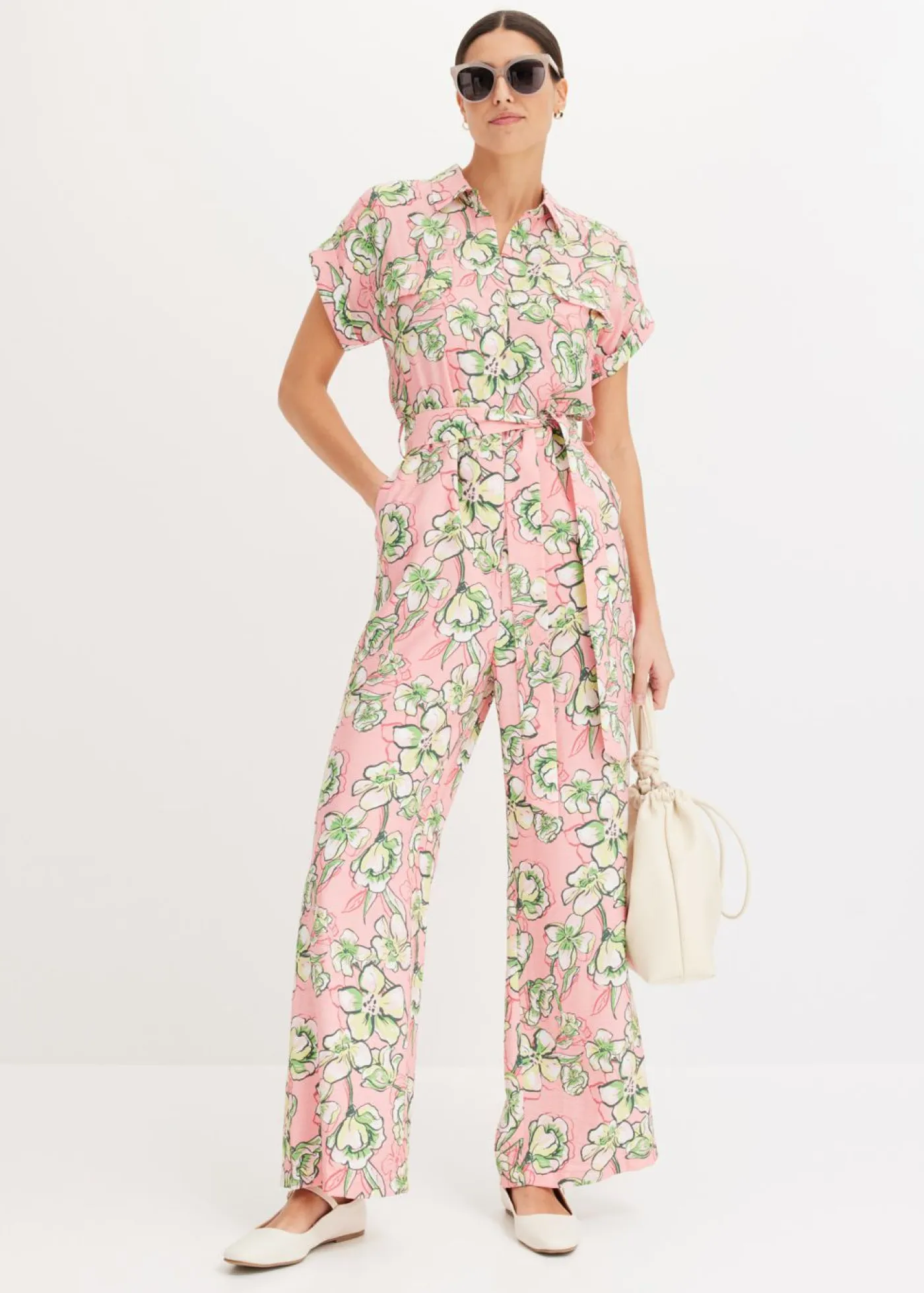 Mujer bonprix bonprix Mono de mezcla de viscosa fluida