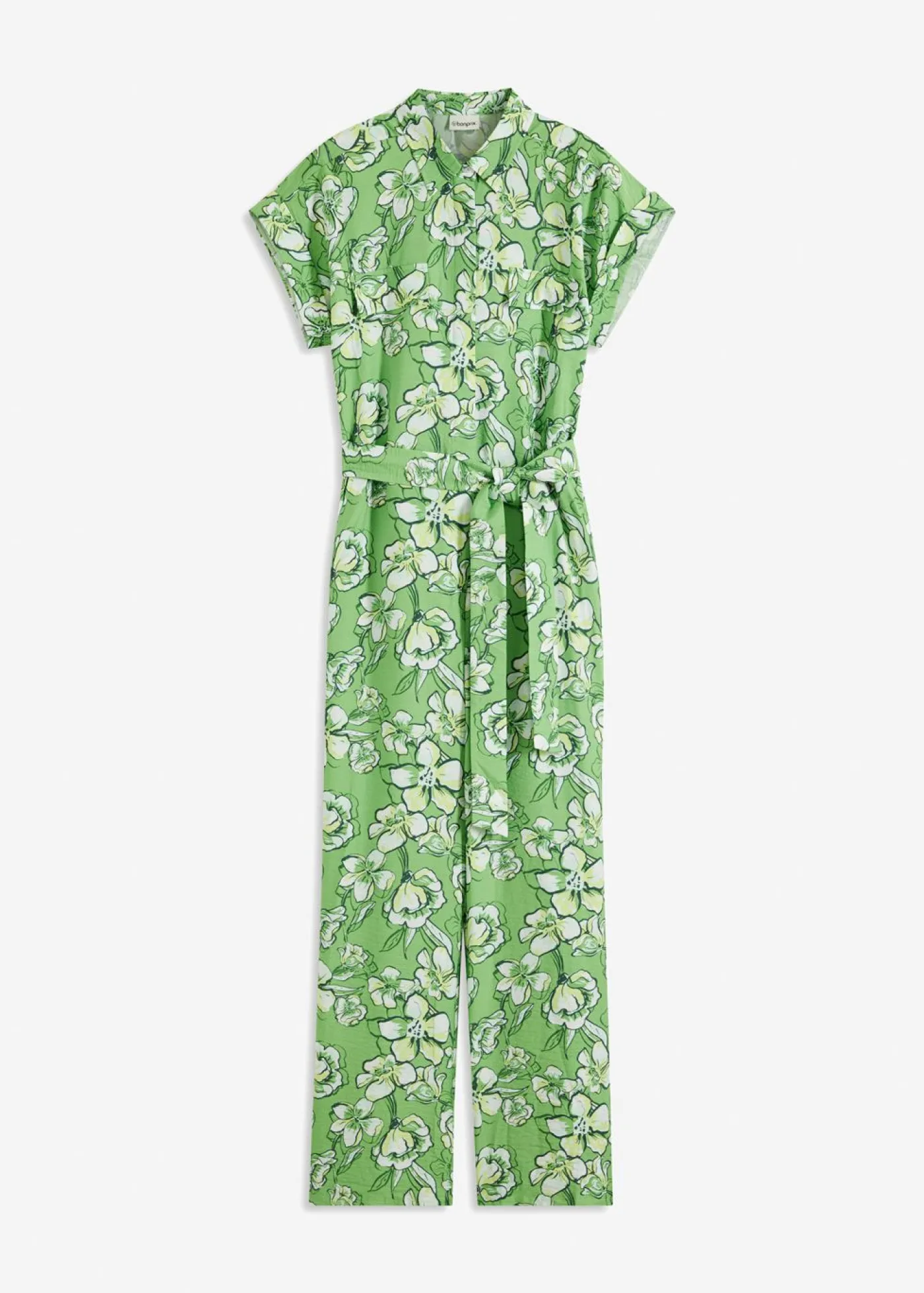 bonprix bonprix Monos>Mono de mezcla de viscosa fluida Verde trébol