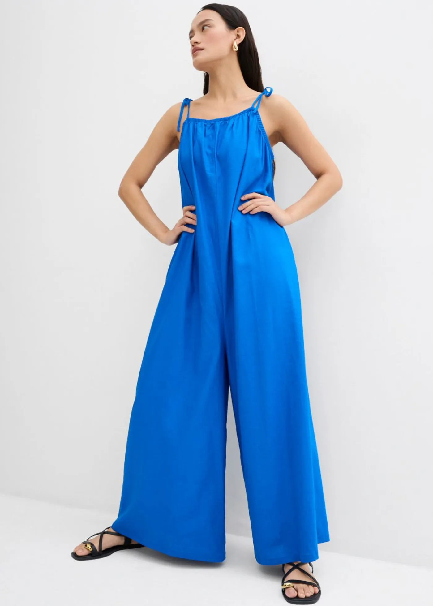 Mujer bonprix bonprix Mono de mezcla ligera de lino y viscosa