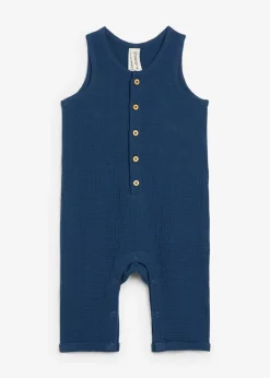 bonprix bonprix Bodies Y Conjuntos>Mono de muselina de algodón puro Azul almirante