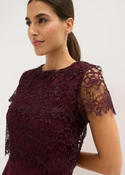 Mujer bonprix bonprix Mono de neopreno suave con encaje