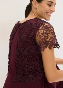 Mujer bonprix bonprix Mono de neopreno suave con encaje