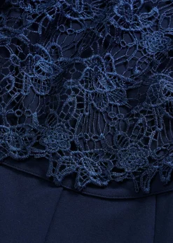 Mujer bonprix bonprix Mono de neopreno suave con encaje