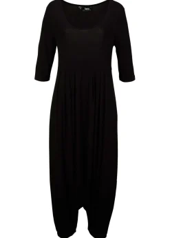 bonprix bonprix Monos>Mono de punto de mezcla de viscosa fluida Negro