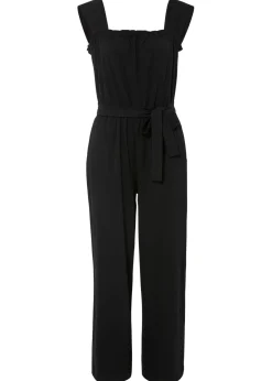 bonprix bonprix Monos>Mono de punto de mezcla de algodón Negro