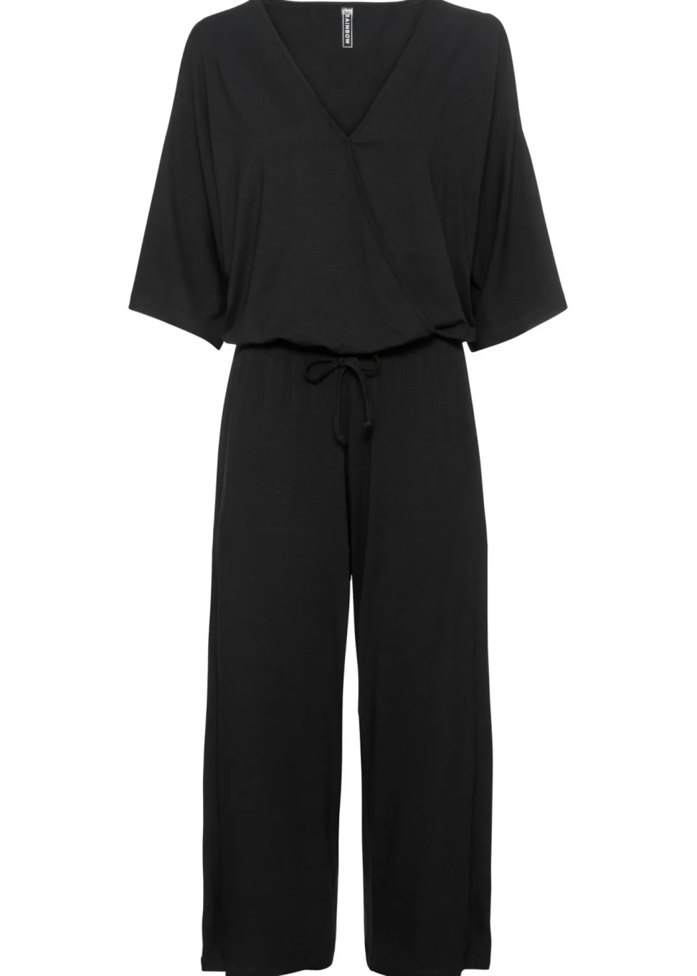 bonprix bonprix Monos>Mono de punto de viscosa fluida Negro