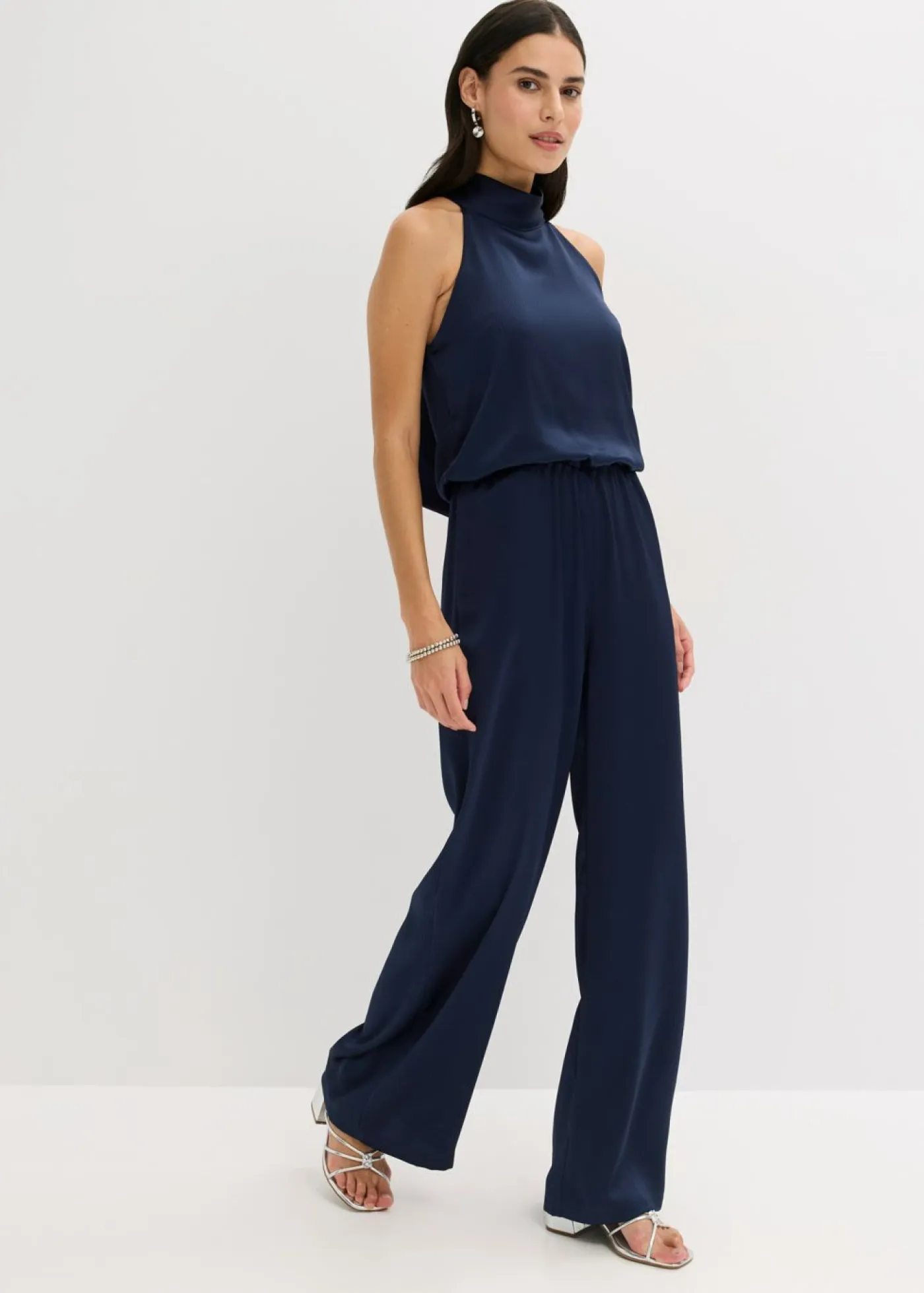 Mujer bonprix bonprix Mono de satén estructurado