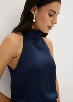 Mujer bonprix bonprix Mono de satén estructurado