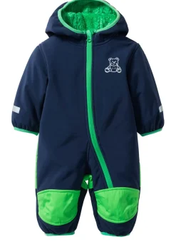 Niños bonprix bonprix Mono de tejido softshell con forro polar y capucha