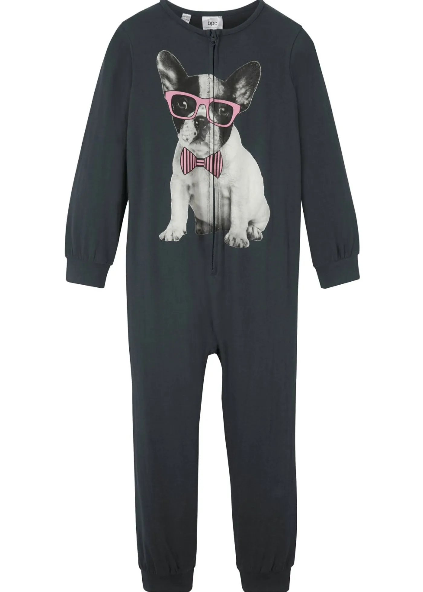 bonprix bonprix Niña·Pijamas>Mono para dormir de algodón orgánico puro Negro