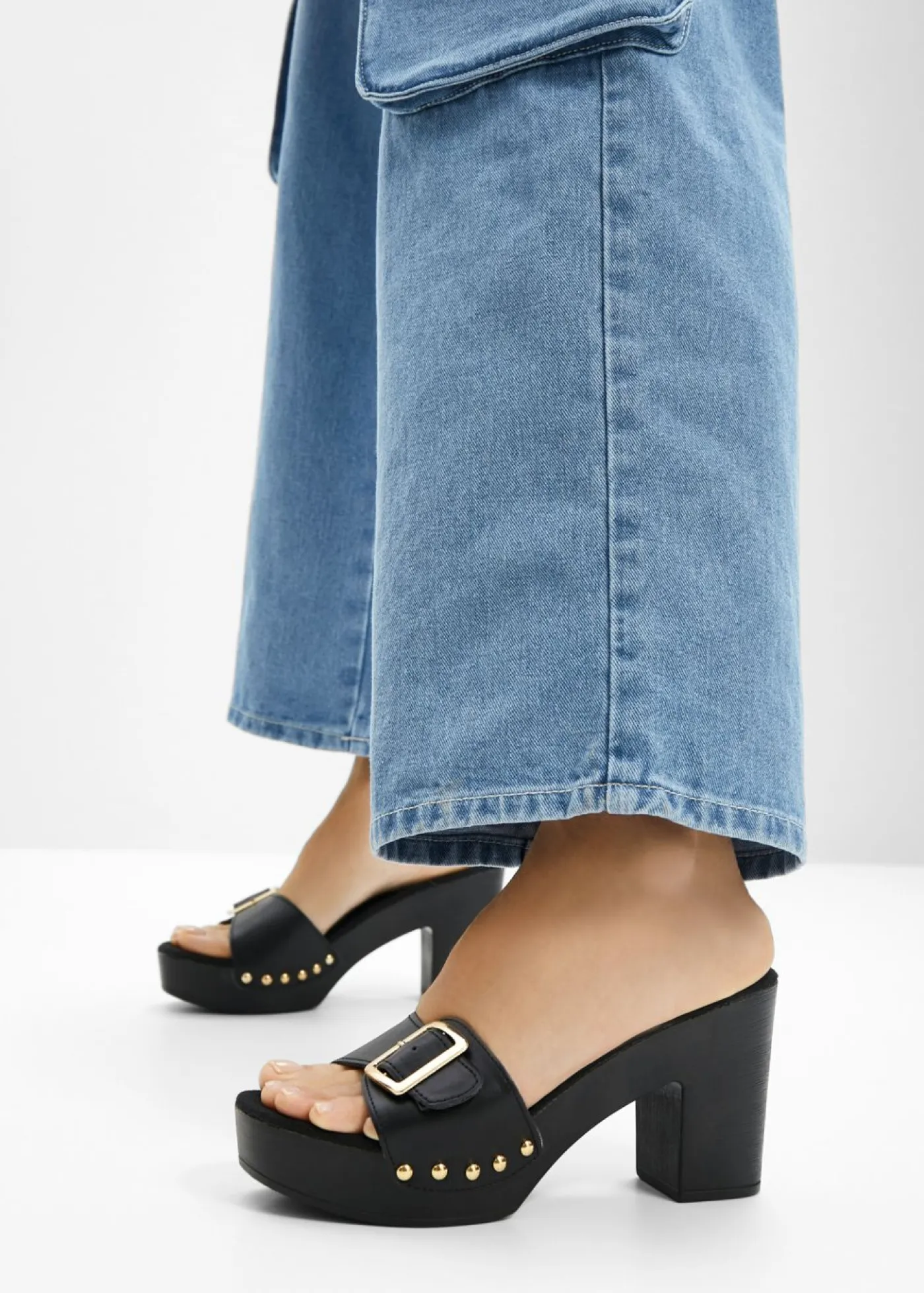 bonprix bonprix Zapatos Primavera-Verano|Zapatos De Tacón Alto>Mules Negro