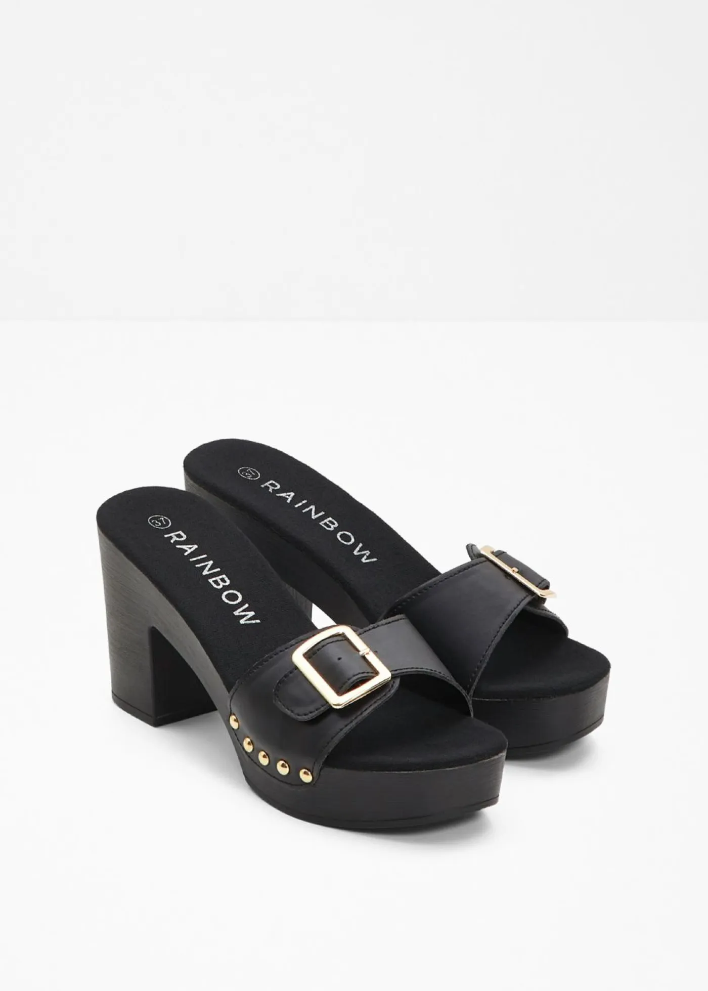 bonprix bonprix Zapatos Primavera-Verano|Zapatos De Tacón Alto>Mules Negro