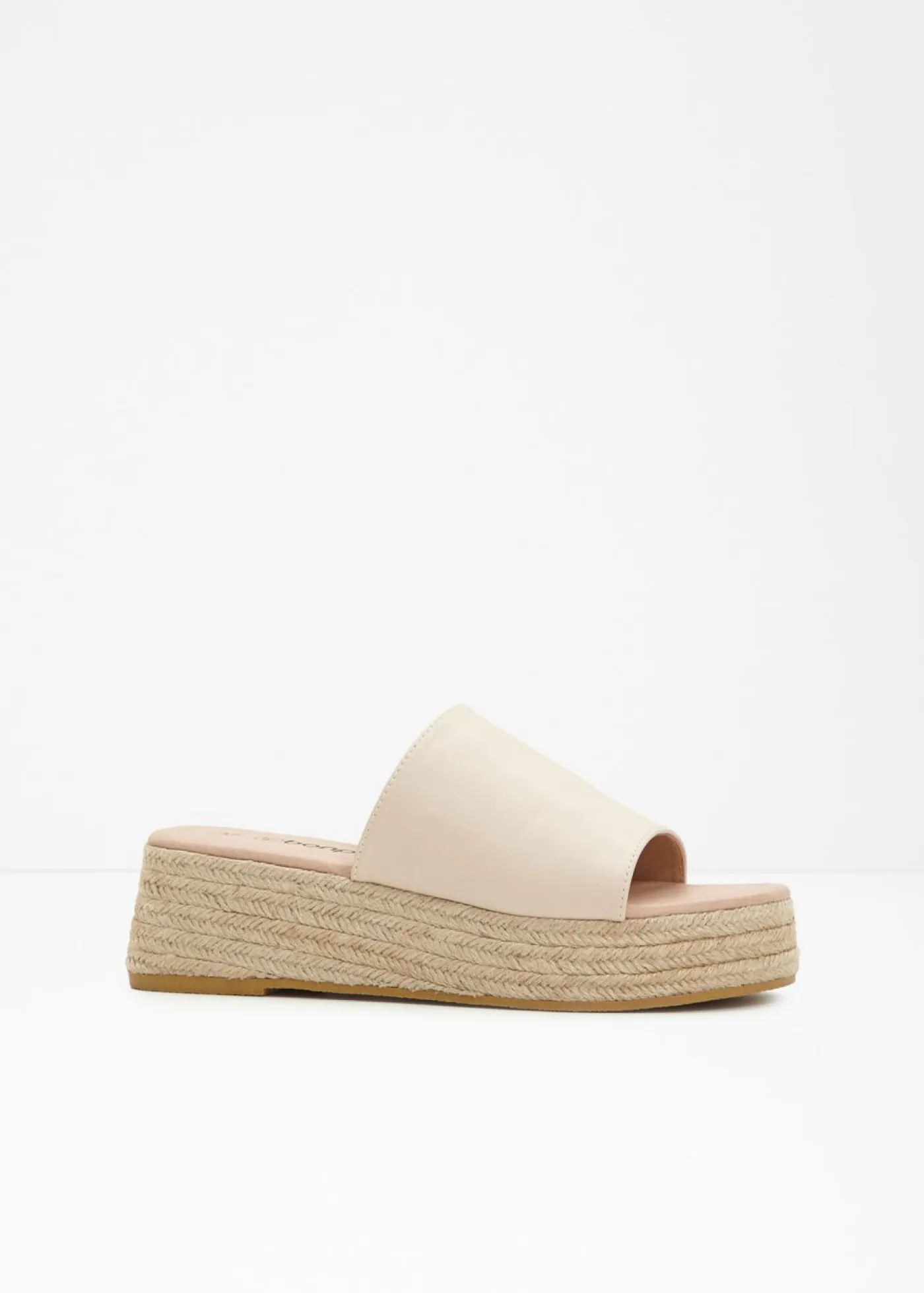 Mujer bonprix bonprix Mules de plataforma con aspecto de rafia