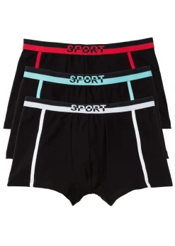 bonprix bonprix Bóxers|Ropa Interior·Bóxers>Pack de 3 calzoncillos bóxer ajustados Negro