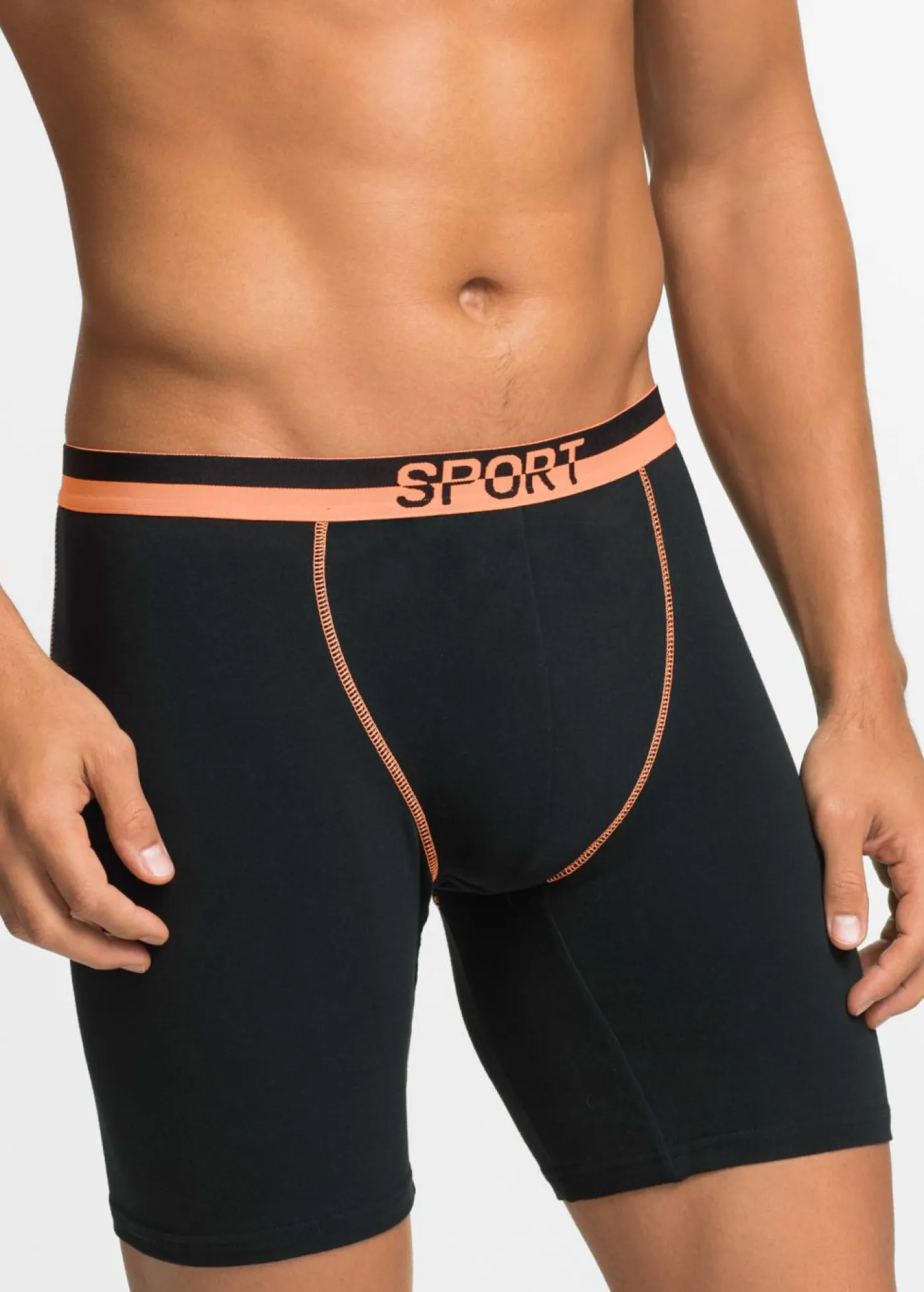 Hombre bonprix bonprix Pack de 2 calzoncillos bóxer ajustados largos