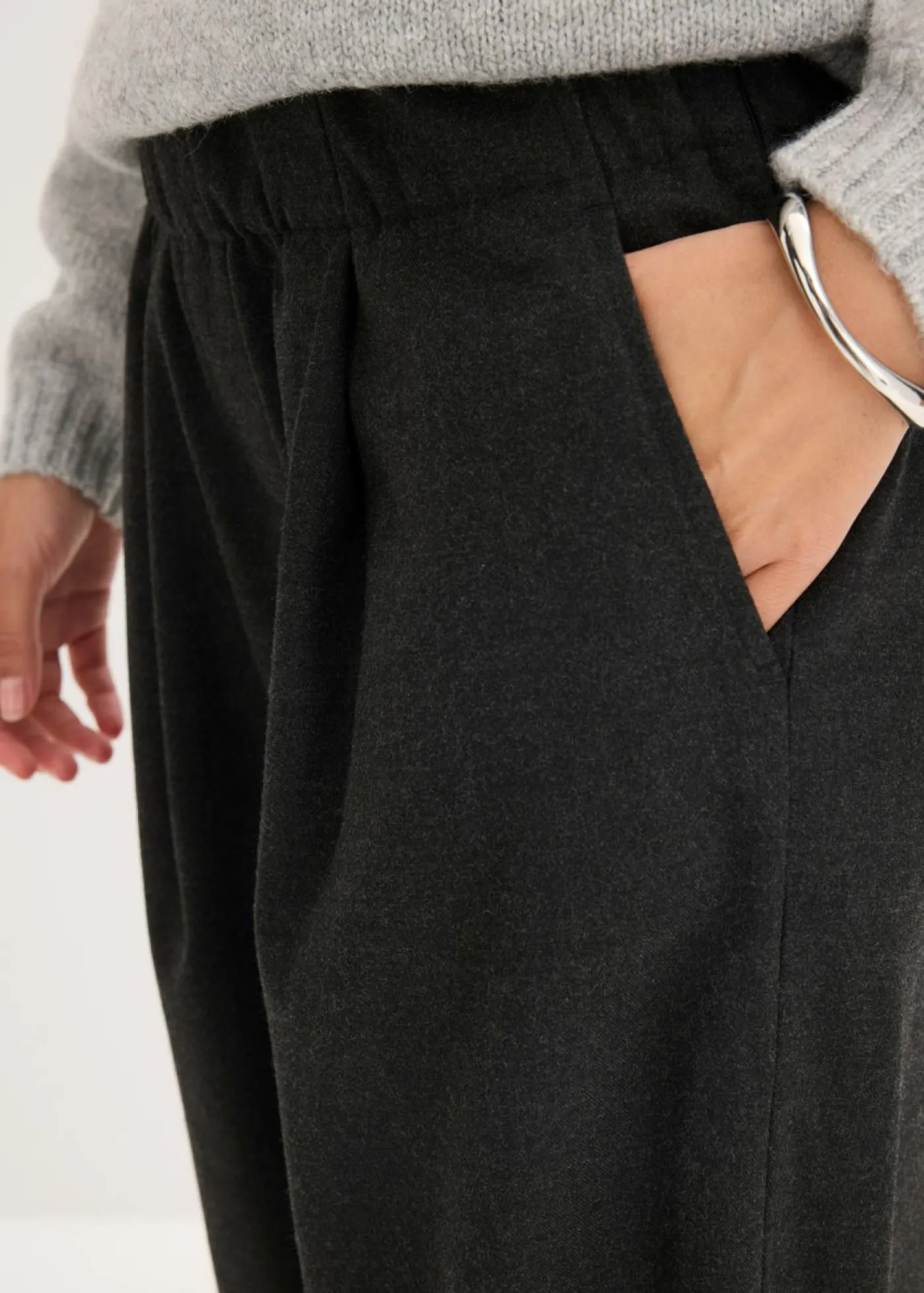 bonprix bonprix Pantalones>Pantalón antracita oscuro moteado