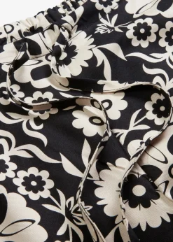 bonprix bonprix Pantalones>Pantalón Negro-gris guijarro