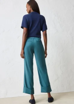 Mujer bonprix bonprix Pantalón acampanado con contenido de lana