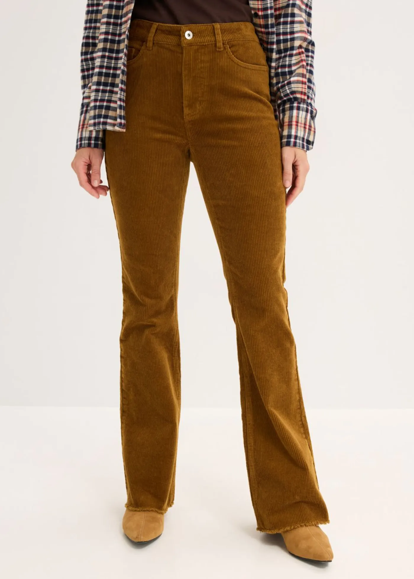 Mujer bonprix bonprix Pantalón acampanado de pana