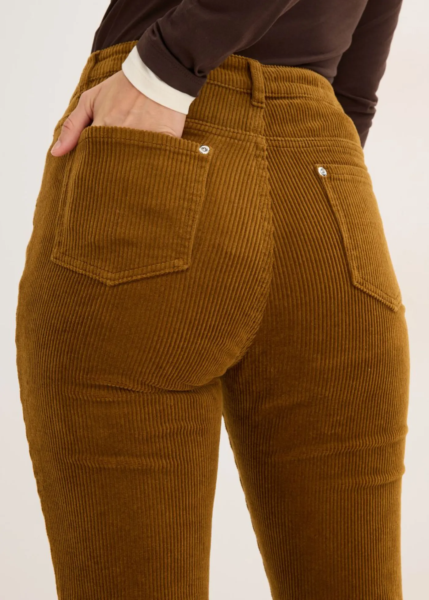 Mujer bonprix bonprix Pantalón acampanado de pana