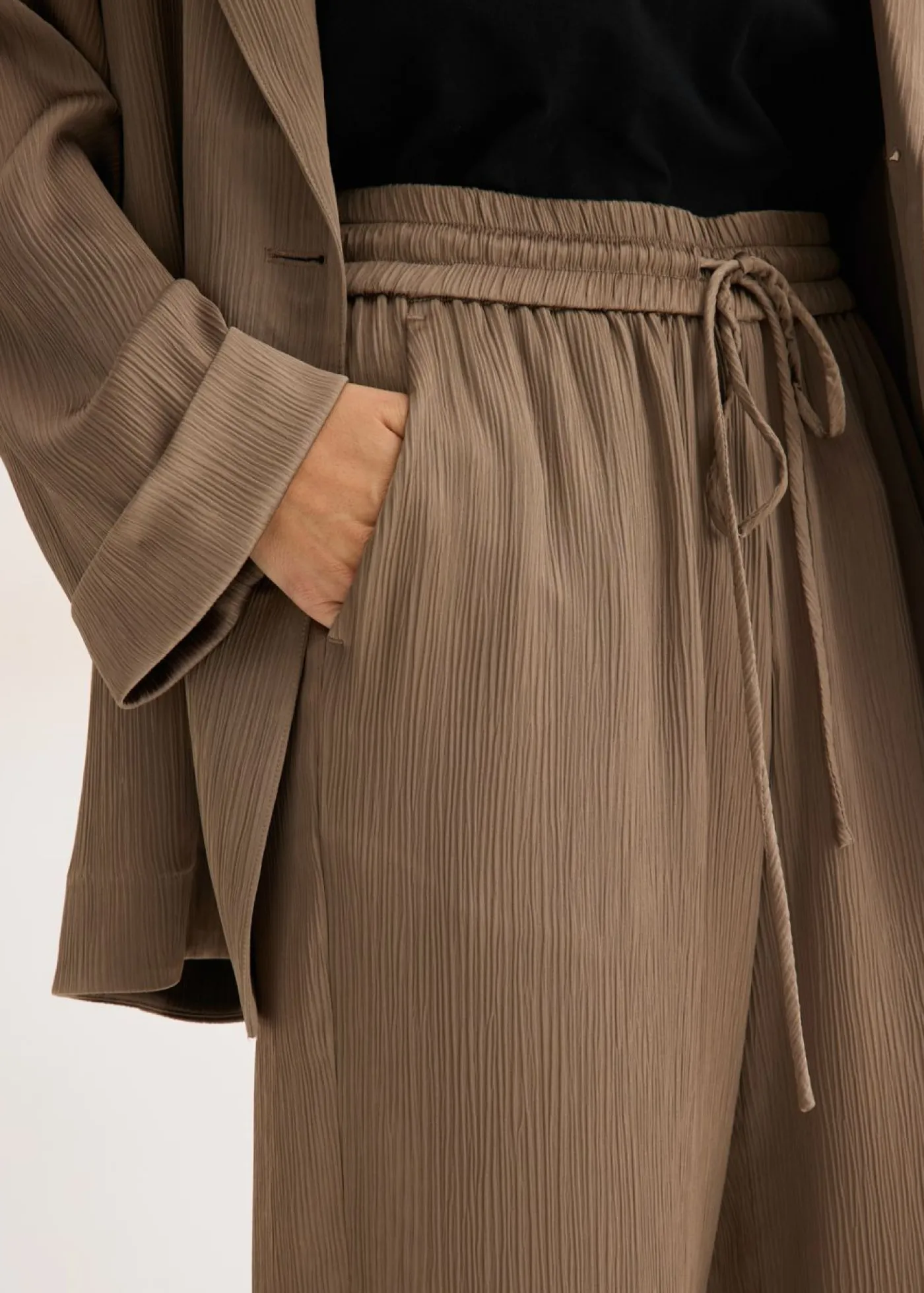 Mujer bonprix bonprix Pantalón ancho con cinturilla cómoda