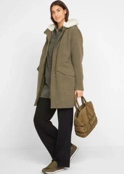 Mujer bonprix bonprix Pantalón ancho con cinturilla elástica de mezcla de viscosa