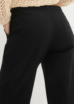 Mujer bonprix bonprix Pantalón ancho con lino