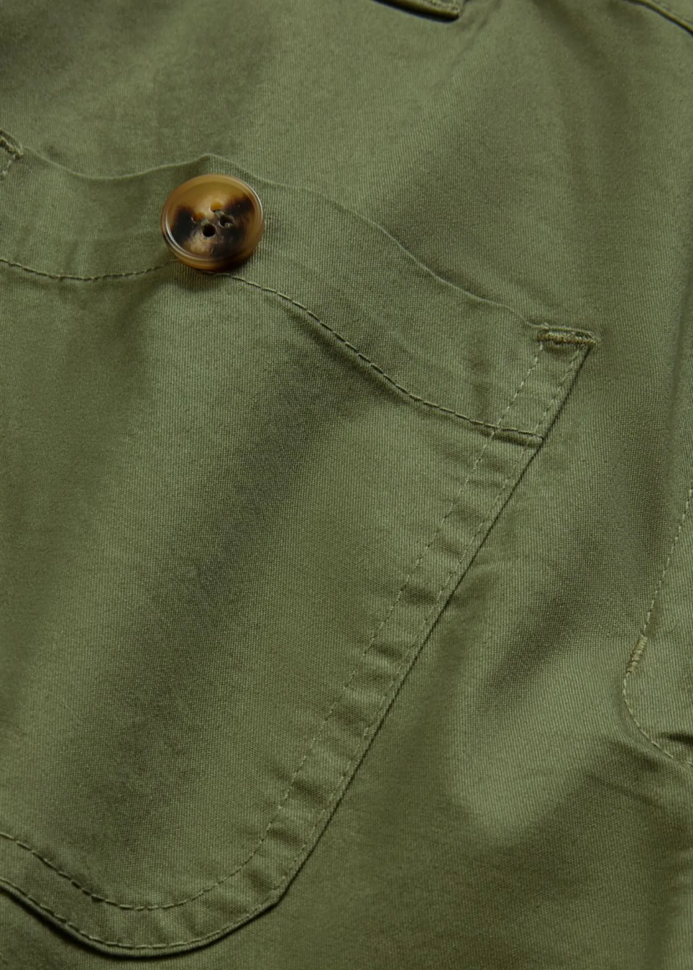 bonprix bonprix Pantalones>Pantalón ancho de cinturilla cómoda y talle alto Verde oliva