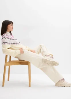 Mujer bonprix bonprix Pantalón ancho de pana