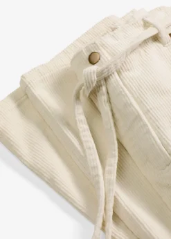 Mujer bonprix bonprix Pantalón ancho de pana con cinturón