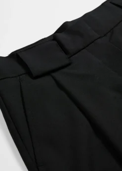 bonprix bonprix Esenciales|Pantalones>Pantalón barrel con cintura alta Negro