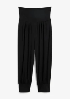 bonprix bonprix Homewear|Ropa Deportiva>Pantalón bombacho con largo capri Negro