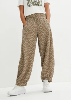 Mujer bonprix bonprix Pantalón bombacho de algodón puro