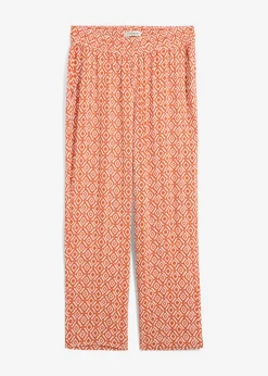 bonprix bonprix Conjuntos De Ropa|Pantalones>Pantalón bombacho de viscosa cayena-blanco lana