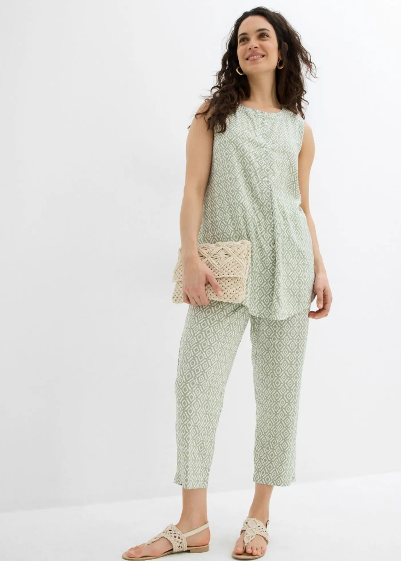 Mujer bonprix bonprix Pantalón bombacho de viscosa