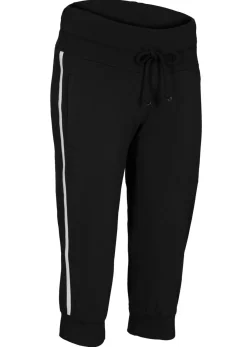 bonprix bonprix Ropa Deportiva|Pantalones>Pantalón bombacho elástico y deportivo de largo 3/4 Negro
