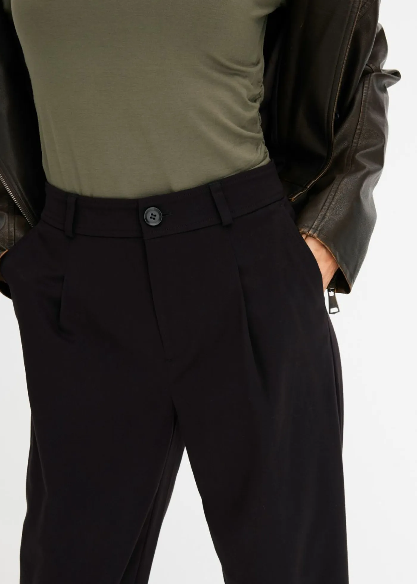 bonprix bonprix Pantalones>Pantalón capri Negro